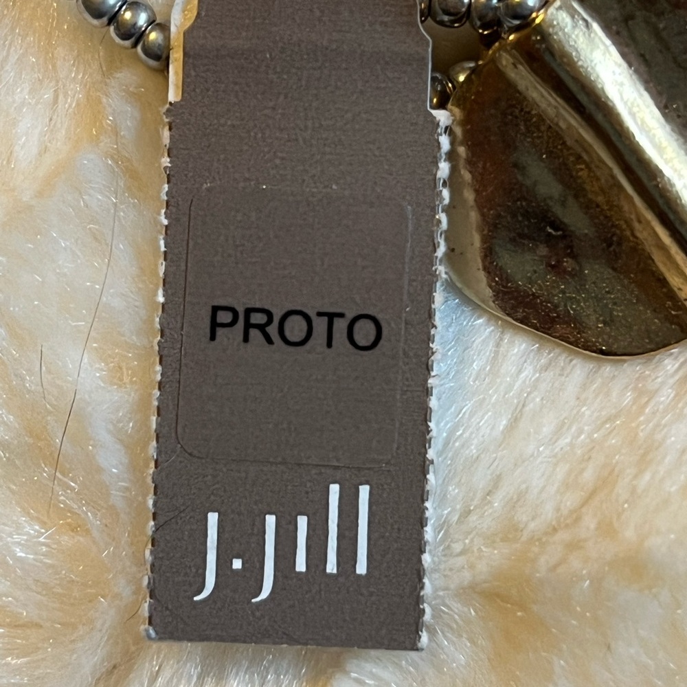 J Jill set 3 stretch bracelets Silver Gold NWT - Picture 2 of 3